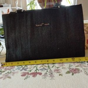 Brandess wool shoulder purse